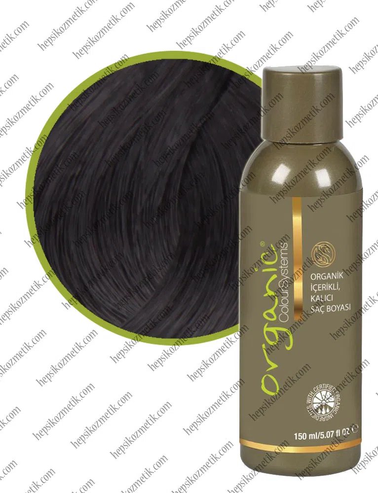 Organic Bitkisel Saç Boyası 1 Siyah 150 Ml
