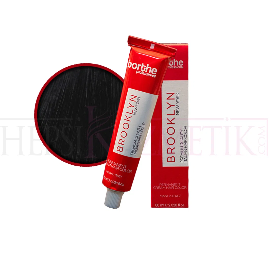 Borthe (Bosley) Saç Boyası 1.0 Siyah 60 Ml