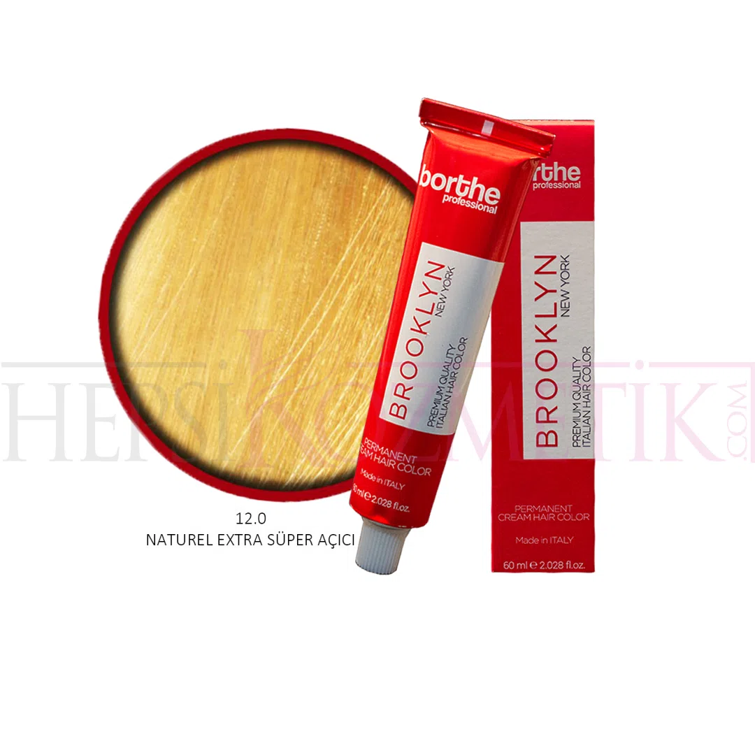 Borthe (Bosley) Saç Boyası 12.0 Naturel Extra Süper Açıcı 60 Ml