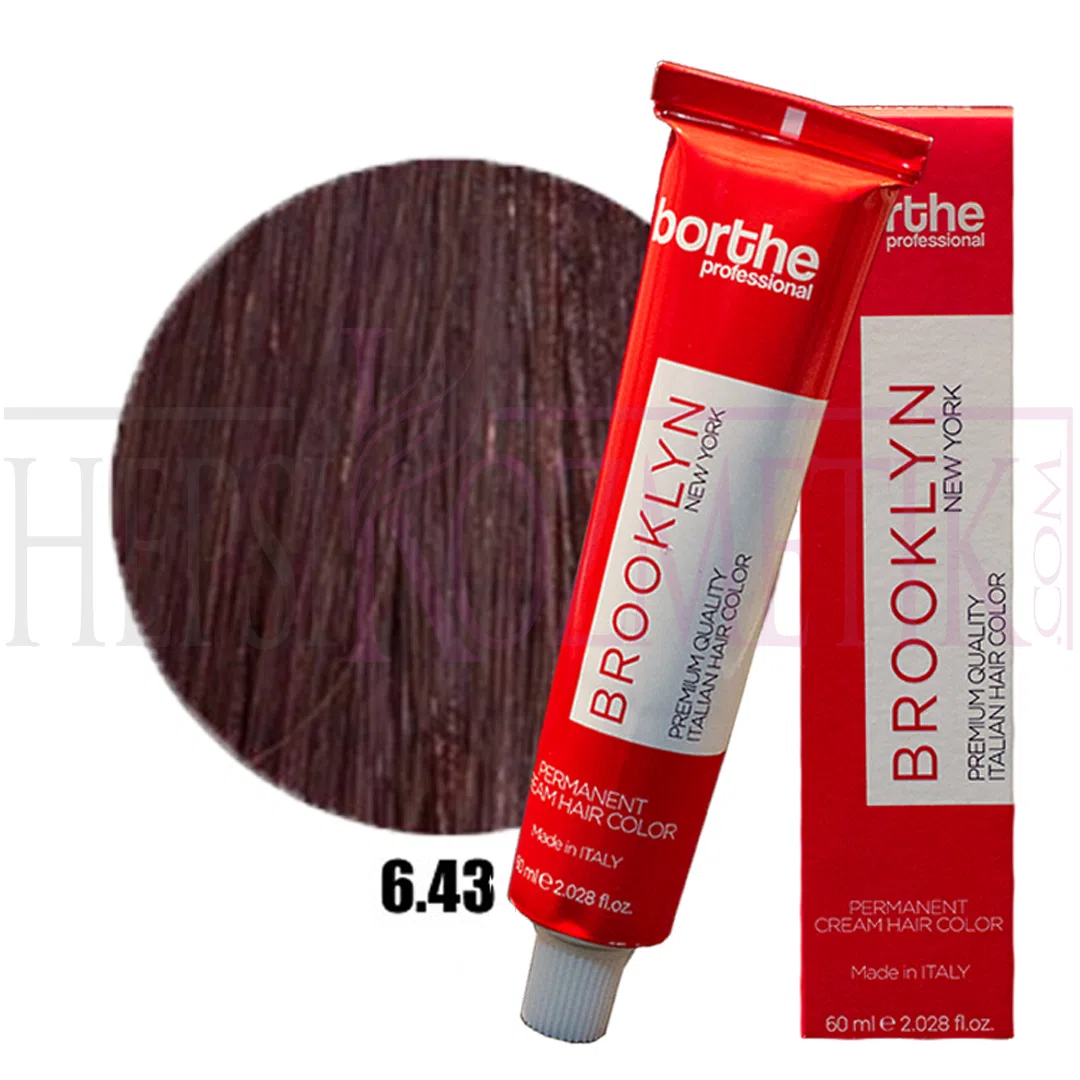 Borthe (Bosley) Saç Boyası 6.43 Koyu Kumral Bakır Dore 60 Ml