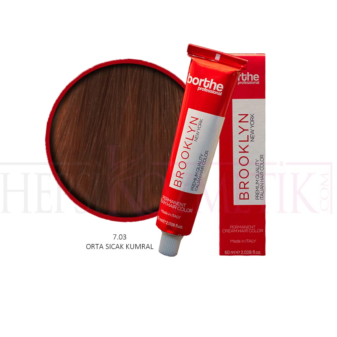 Borthe (Bosley) Saç Boyası 7.03 Orta Sıcak Kumral 60 Ml