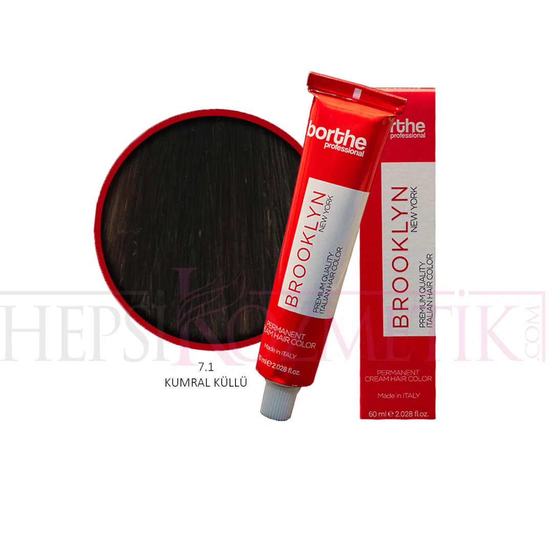 Borthe (Bosley) Saç Boyası 7.1 Kumral Küllü 60 Ml