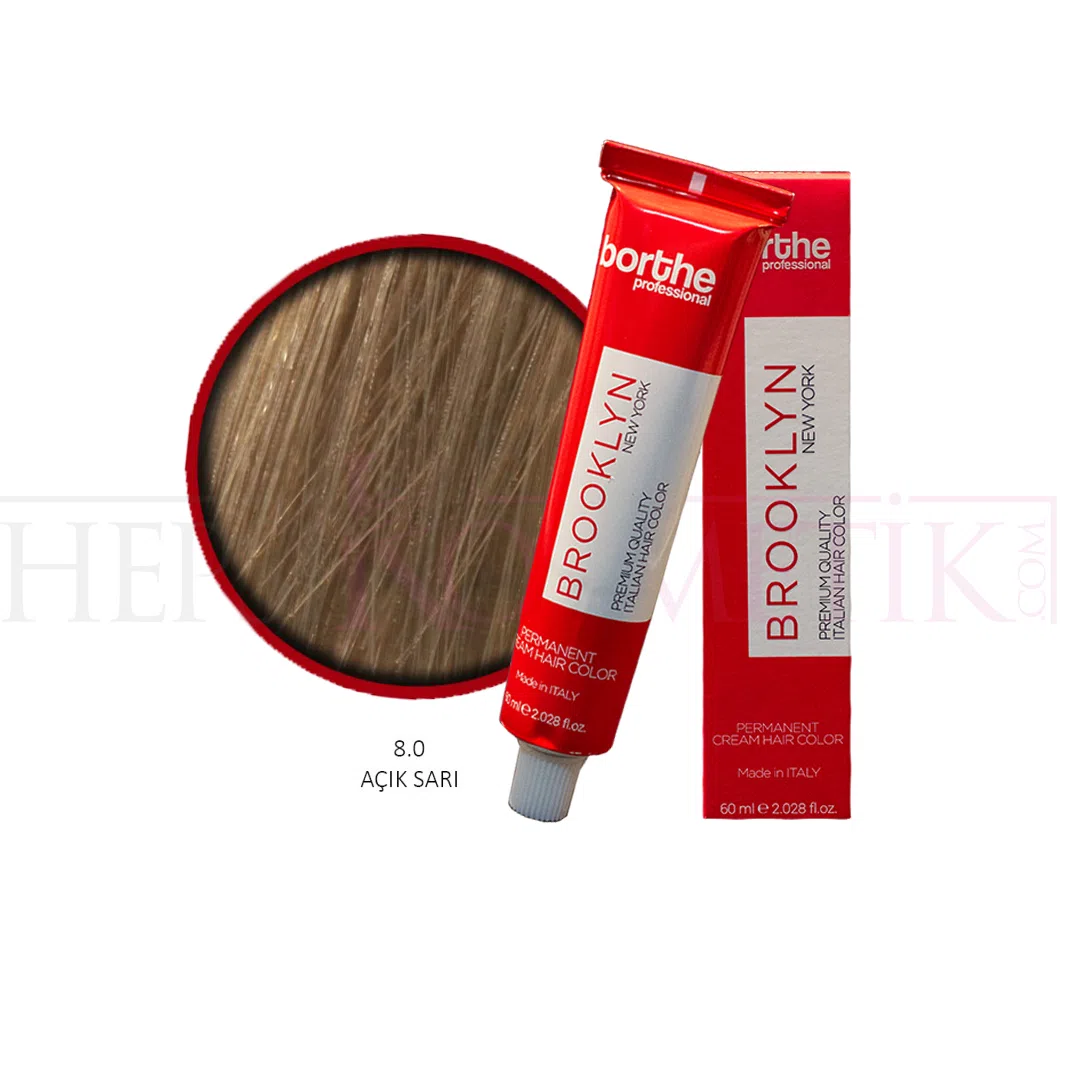 Borthe(Bosley) Saç Boyası 8.0 Açık Kumral 60 Ml