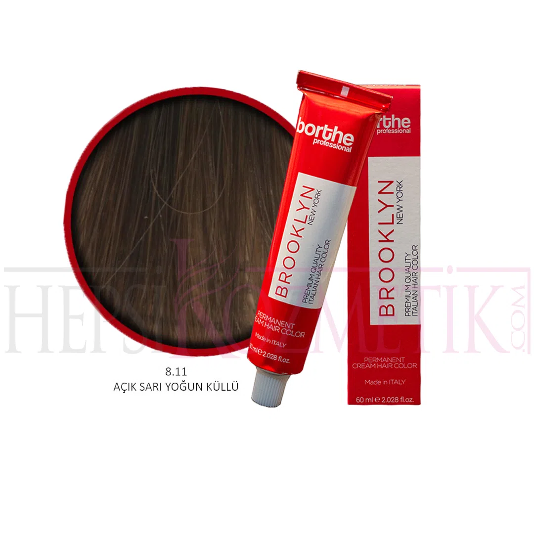 Borthe (Bosley) Saç Boyası 8.11 Açık Sarı Yoğun Küllü 60 Ml