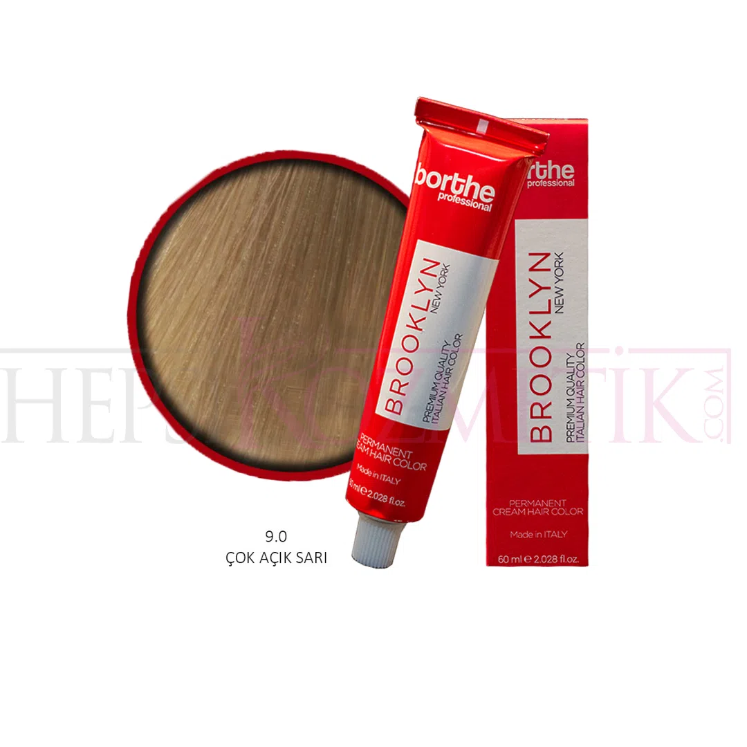 Borthe (Bosley) Saç Boyası 9.0 Çok Açık Sarı 60 Ml