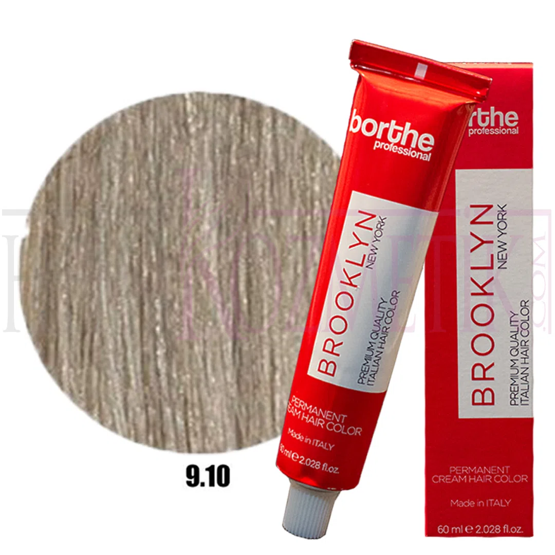 Borthe (Bosley) Saç Boyası 9.10 Çok Soğuk Hafif Küllü Kumral 60 Ml