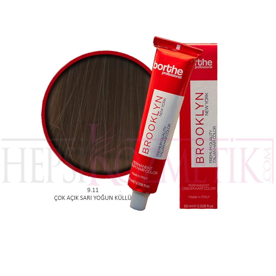 Borthe (Bosley) Saç Boyası 9.11 Çok Açık Sarı Yoğun Küllü 60 Ml