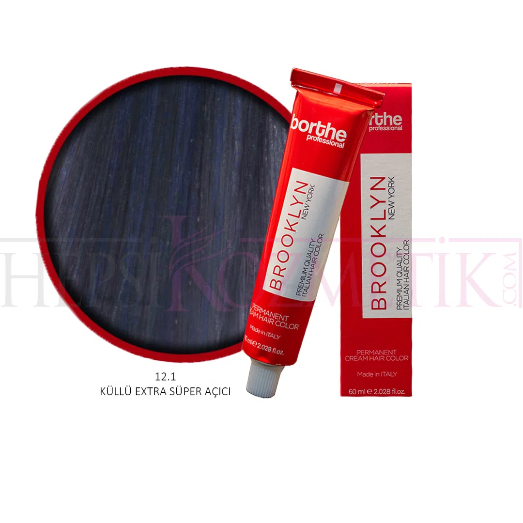 Borthe (Bosley) Saç Boyası 12.1 Küllü Extra Süper Açıcı 60 Ml