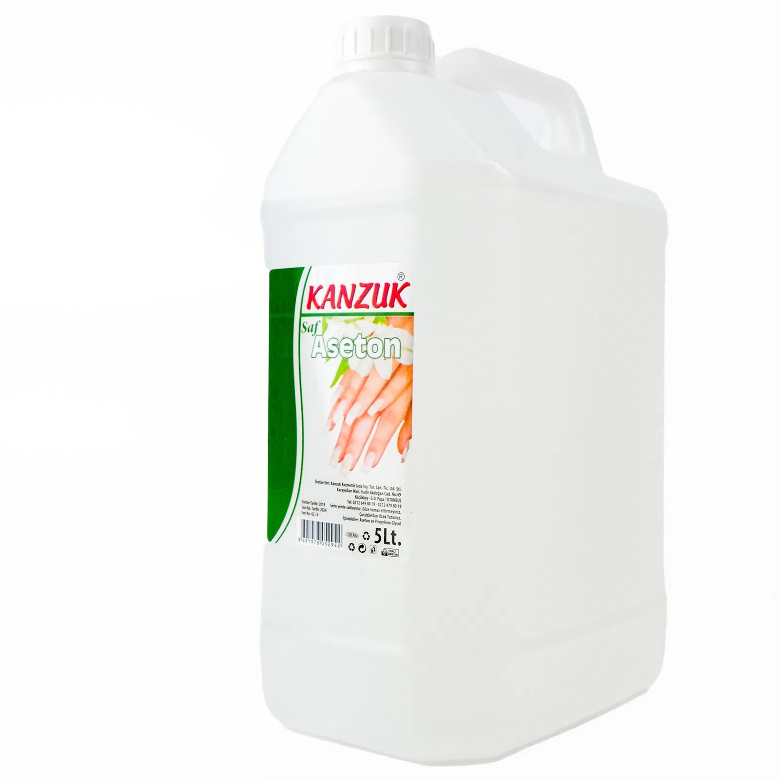 Kanzuk Oje Temizleyici ( Aseton ) 5 Litre