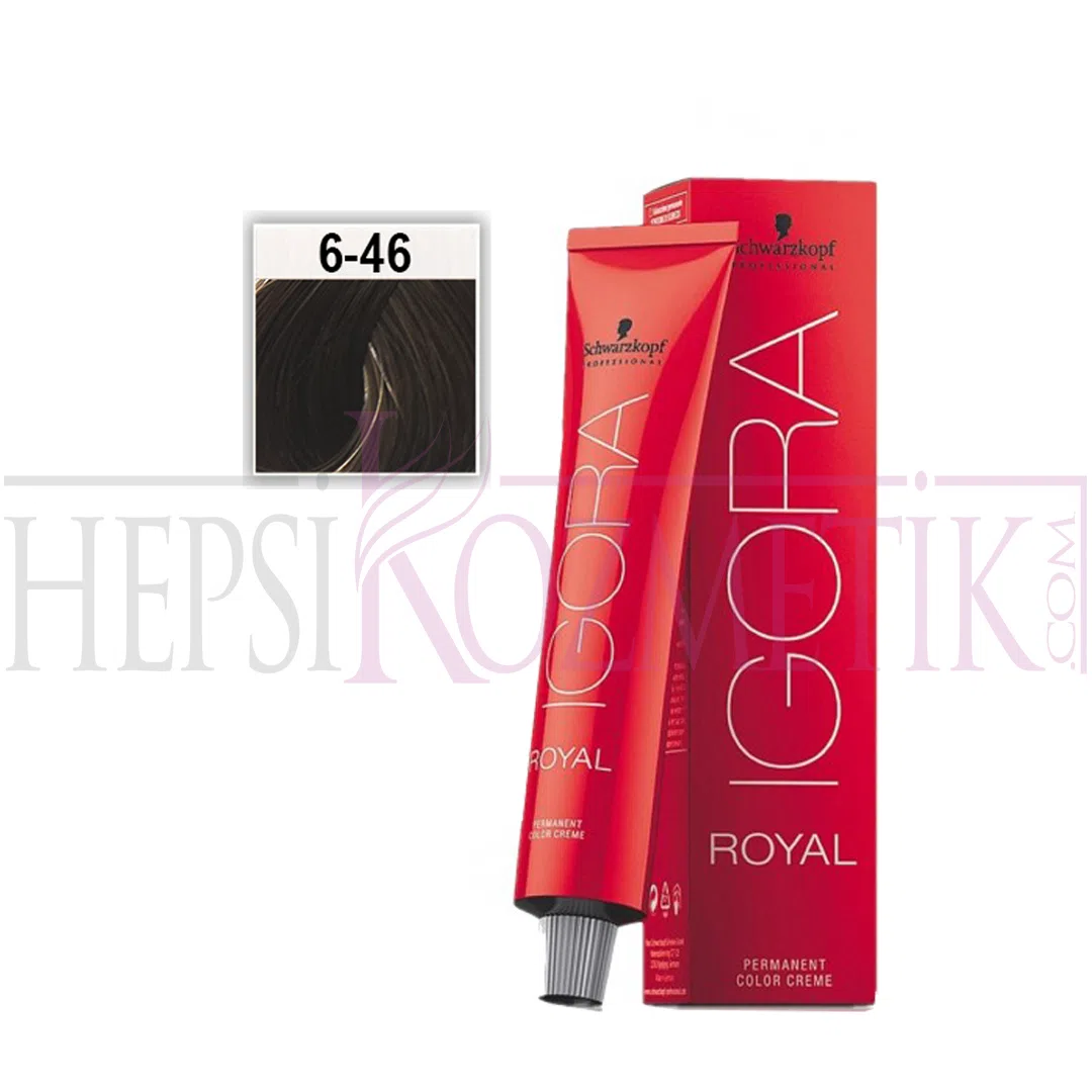 İgora Royal Saç Boyası 6.46 Koyu Kumral-Bej Çikolata 60 Ml