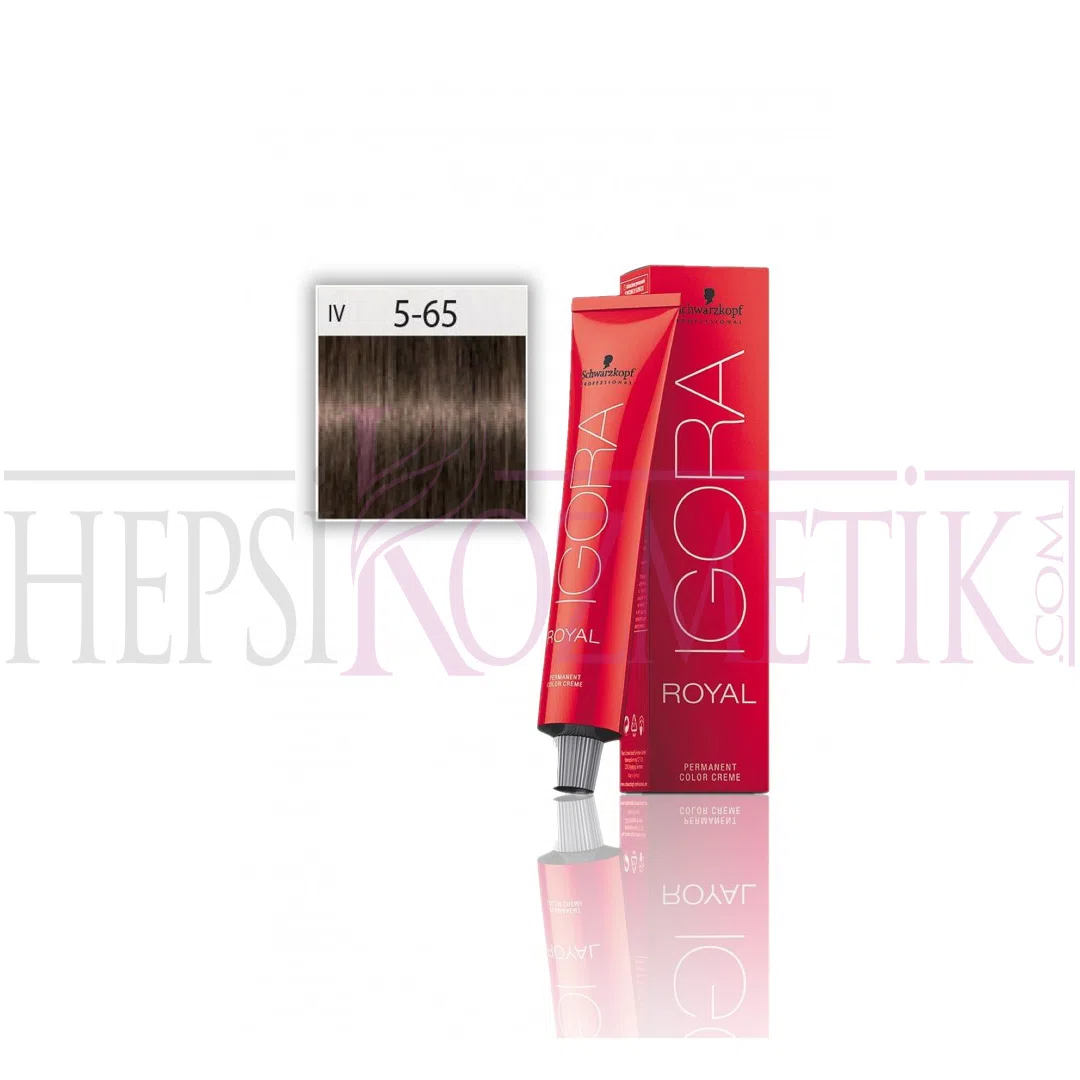 İgora Royal Saç Boyası 5.65 Açık Kahve-Çikolata Altın 60 Ml