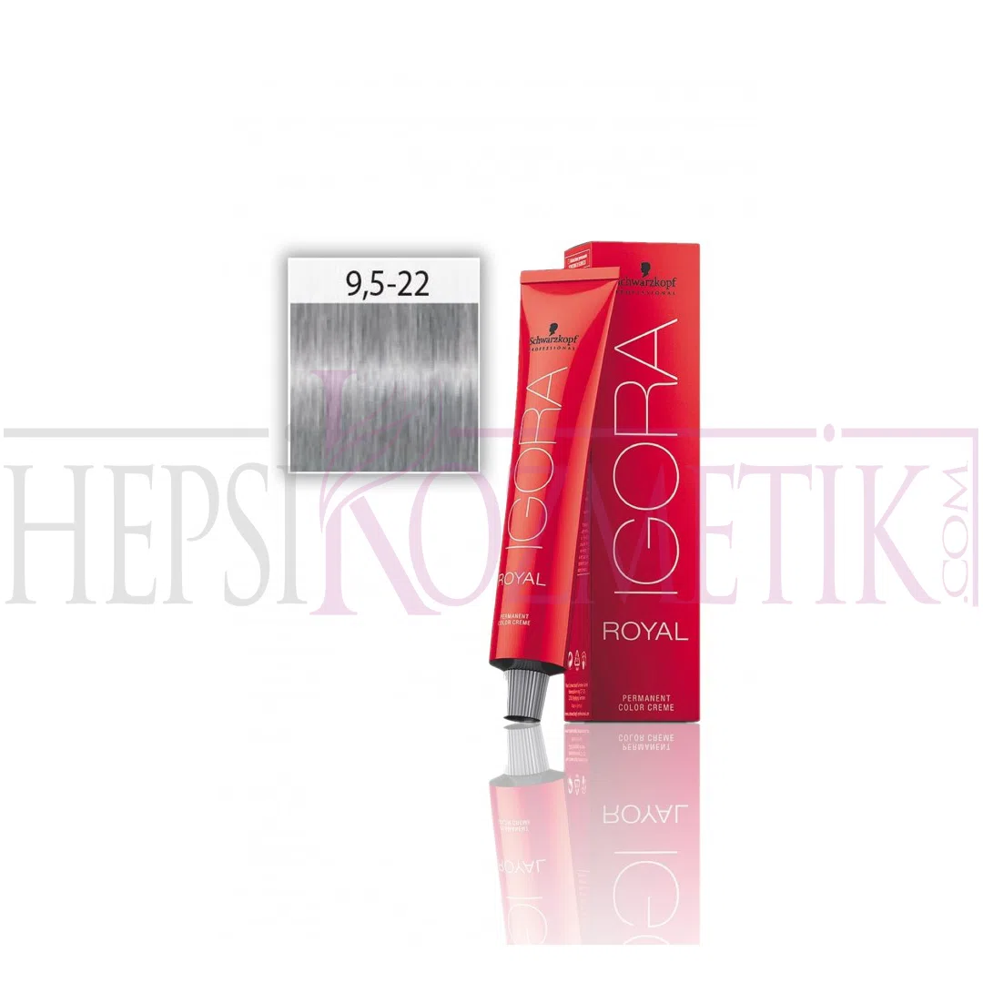 İgora Royal Saç Boyası 9.5-22 Pastel Açık Mavi 60 Ml