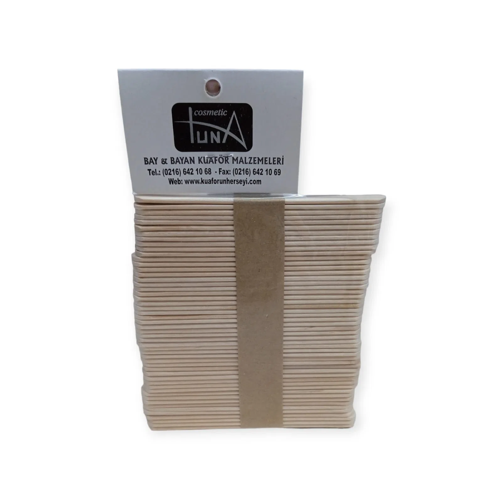 Sirzade Ahşap Bıyık Spatulası 50 Adet