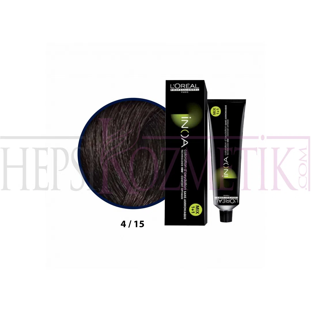 Inoa Saç Boyası 4,15 Kahve Küllü Akaju 60 Ml