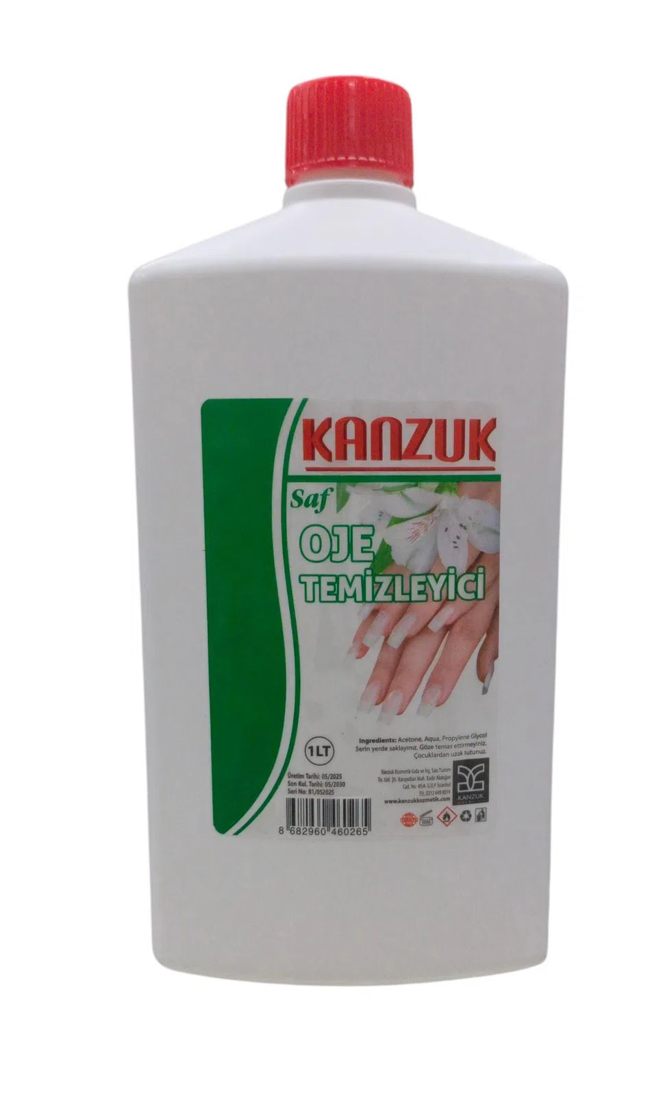 Kanzuk Oje Temizleyici ( Aseton ) 1 Litre