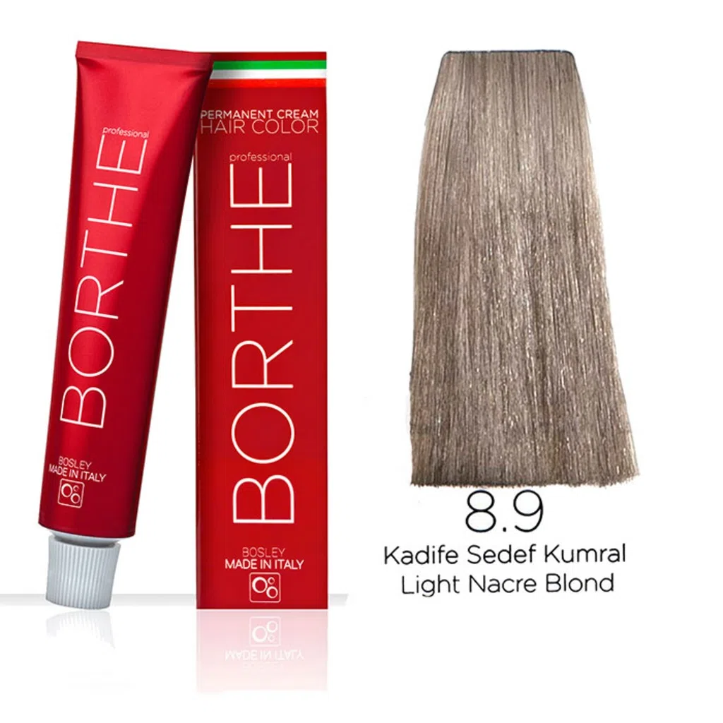 Borthe (Bosley) Saç Boyası 8.9 Kadife Sedef Kumral 60 Ml.