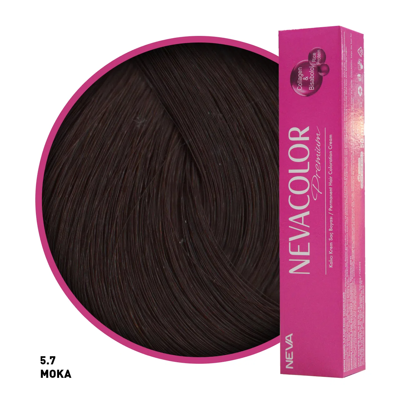 Nevacolor Premium Saç Boyası 5.7 Moka 50 Ml