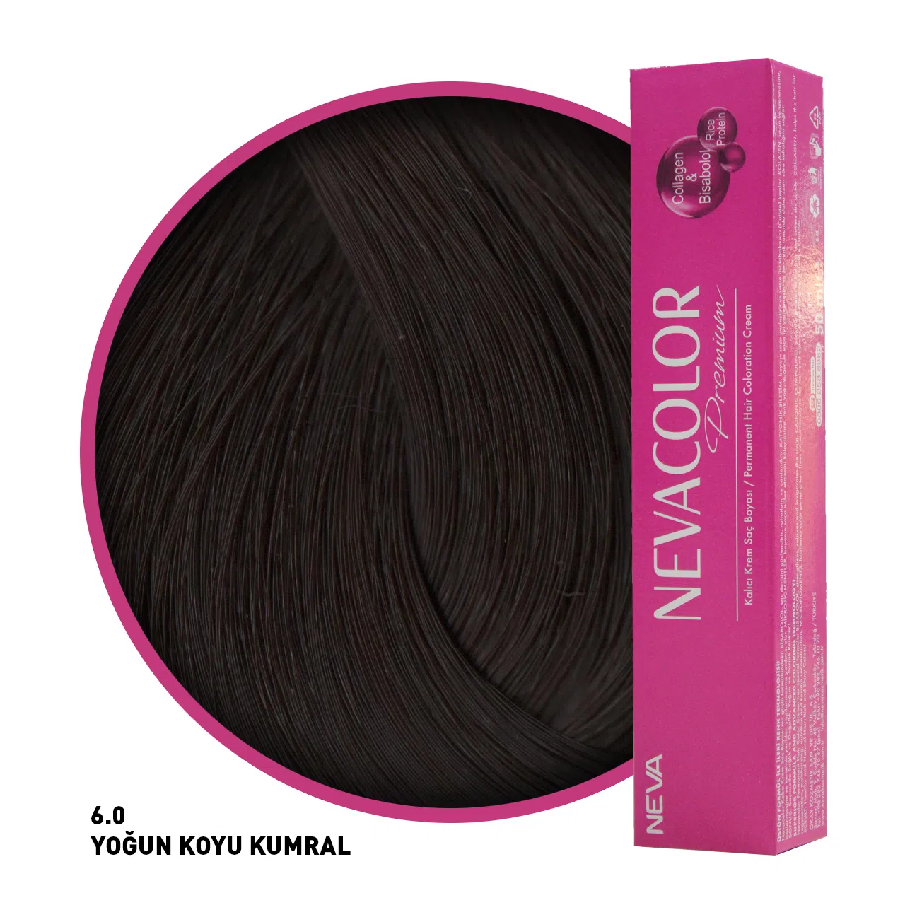 Nevacolor Premium Saç Boyası 6 Koyu Kumral 50 Ml