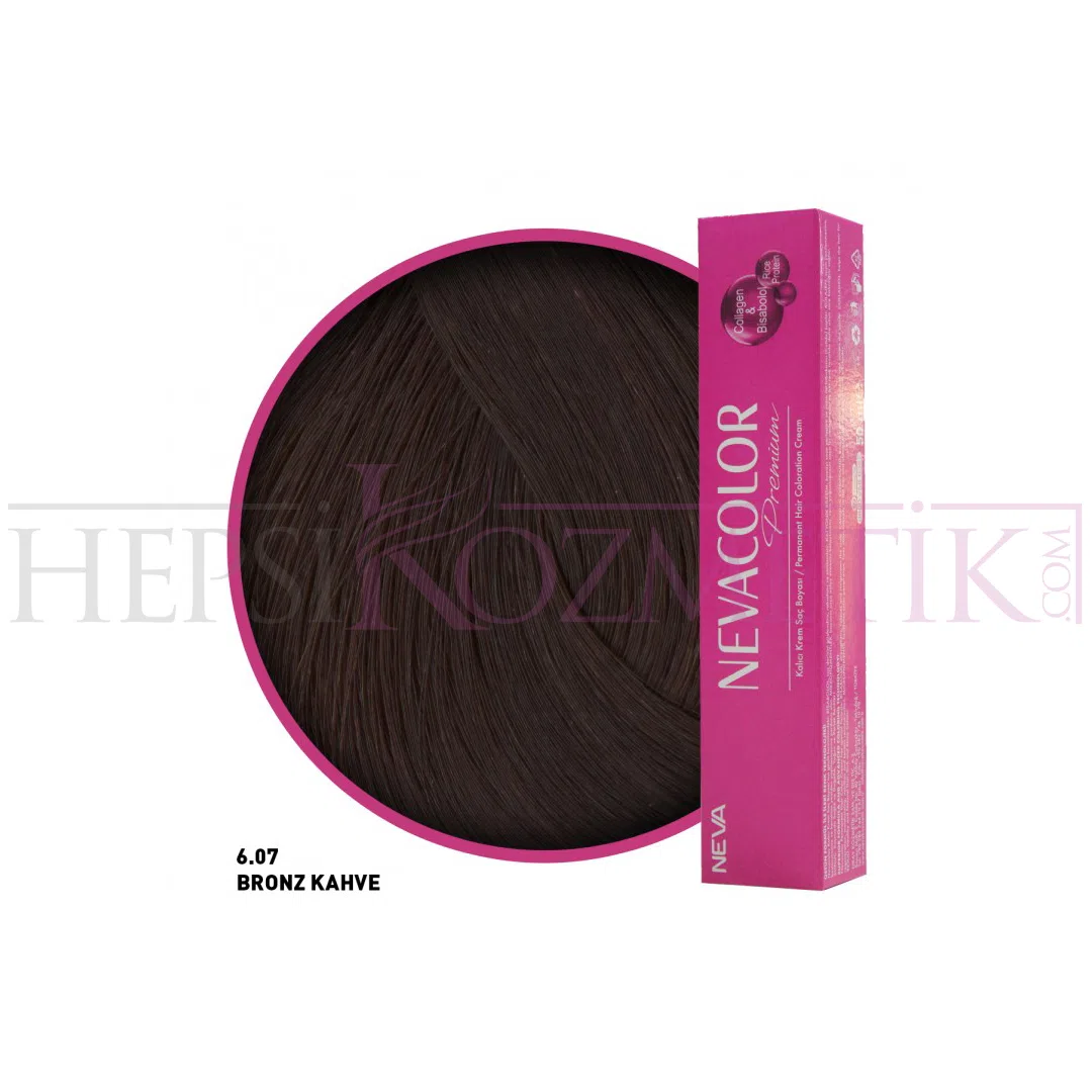 Nevacolor Premium Saç Boyası 6.07 Bronz Kahve 50 Ml