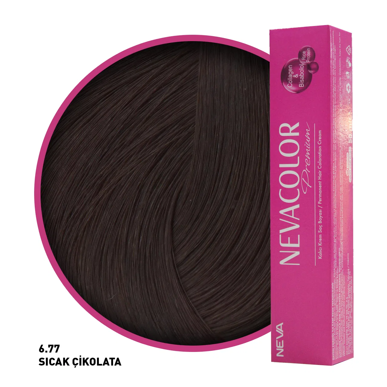 Nevacolor Premium Saç Boyası 6.77 Sıcak Çikolata 50 Ml