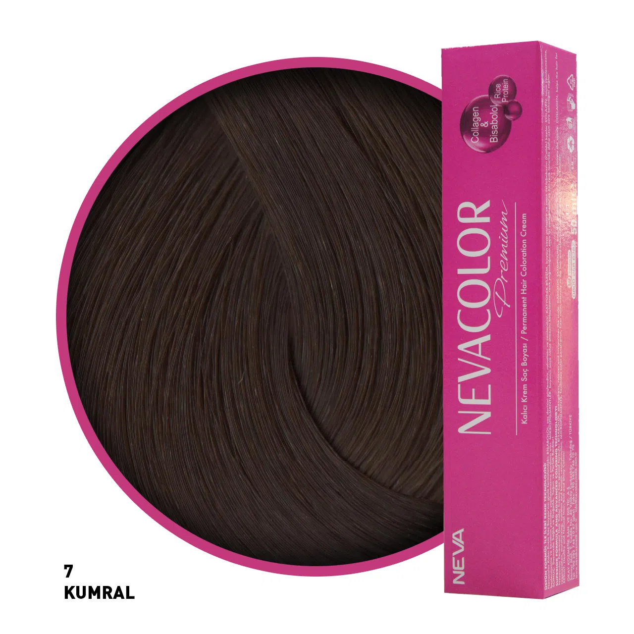 Nevacolor Premium Saç Boyası 7 Kumral 50 Ml
