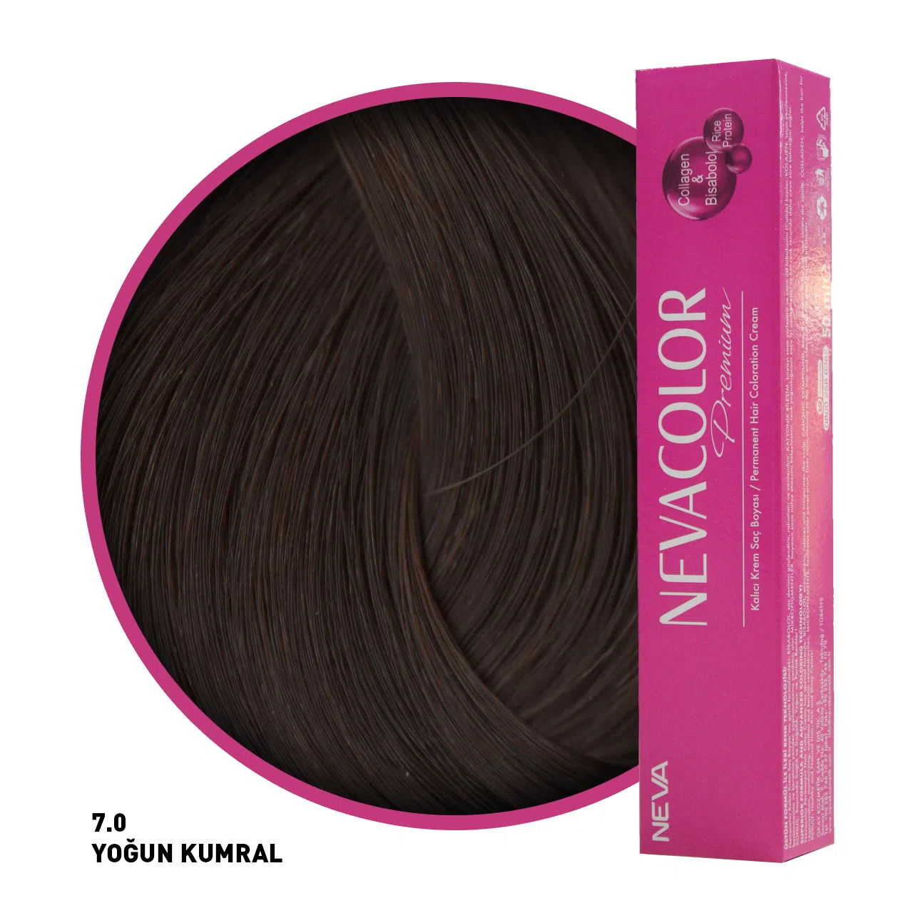 Nevacolor Premium Saç Boyası 7.0 Yoğun Kumral 50 Ml