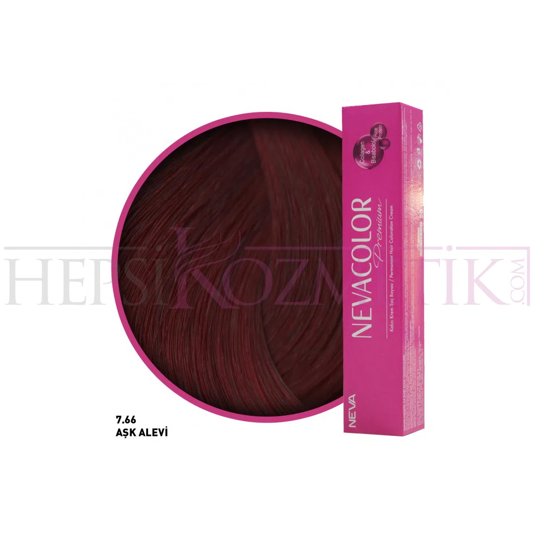 Nevacolor Premium Saç Boyası 7.66 Aşk Alevi 50 Ml