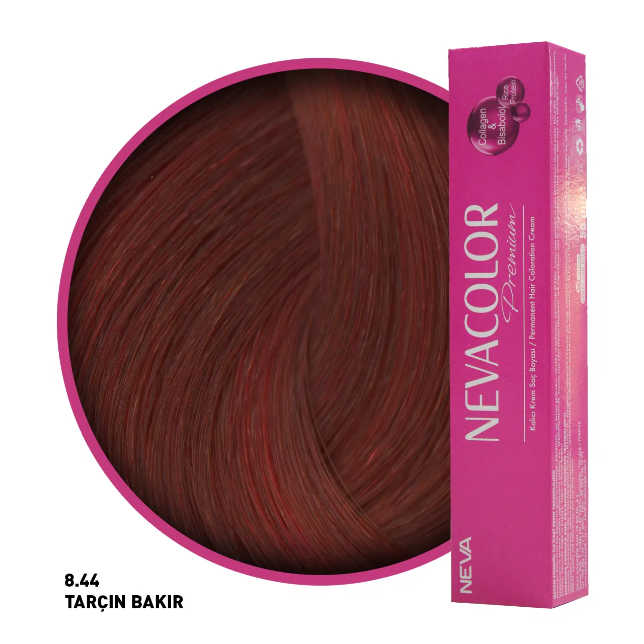 Nevacolor Premium Saç Boyası 8.44 Tarçın Bakır 50 Ml