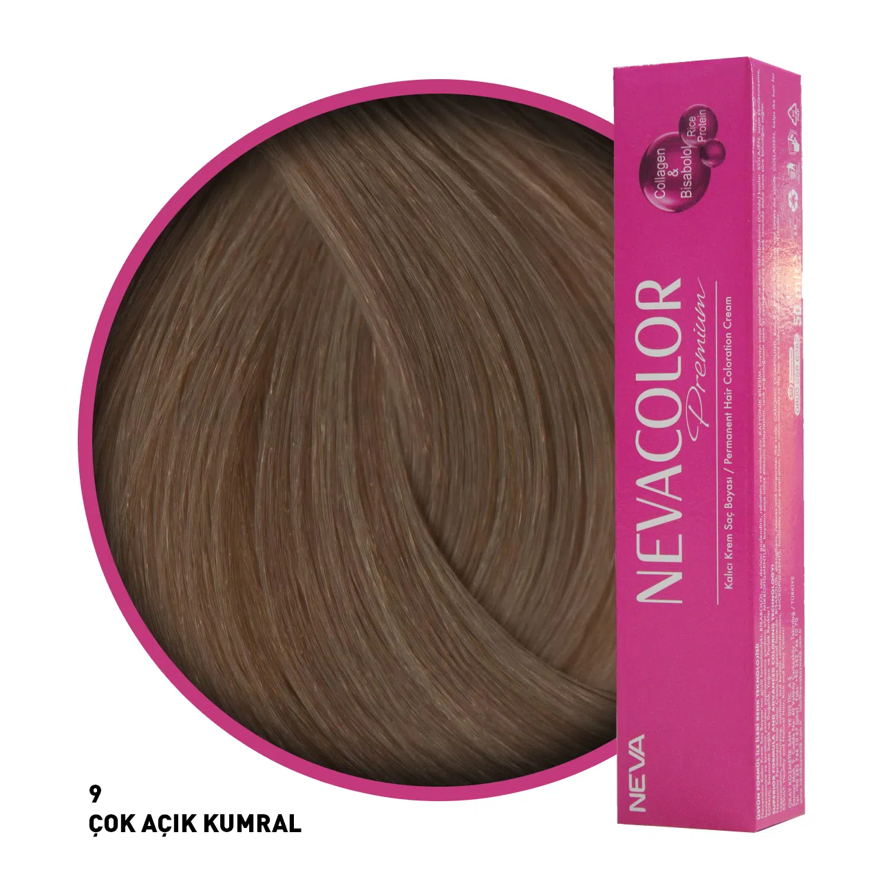 Nevacolor Premium Saç Boyası 9 Çok Açık Kumral 50 Ml