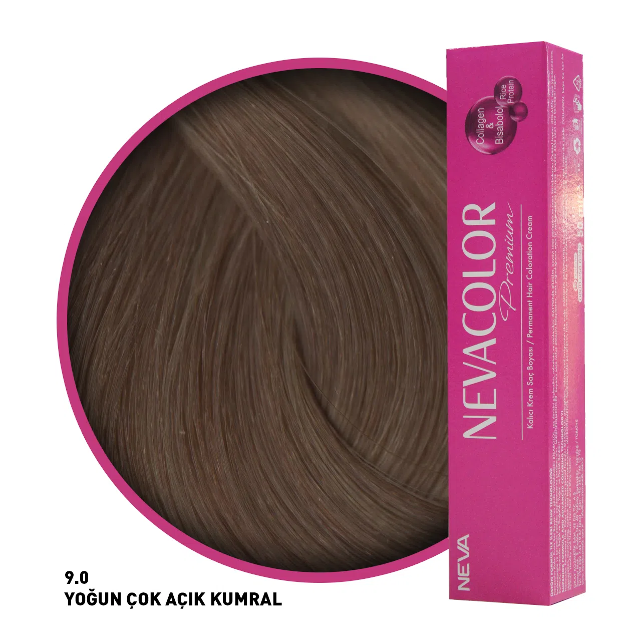 Nevacolor Premium Saç Boyası 9.0 Yoğun Çok Açık Kumral 50 Ml