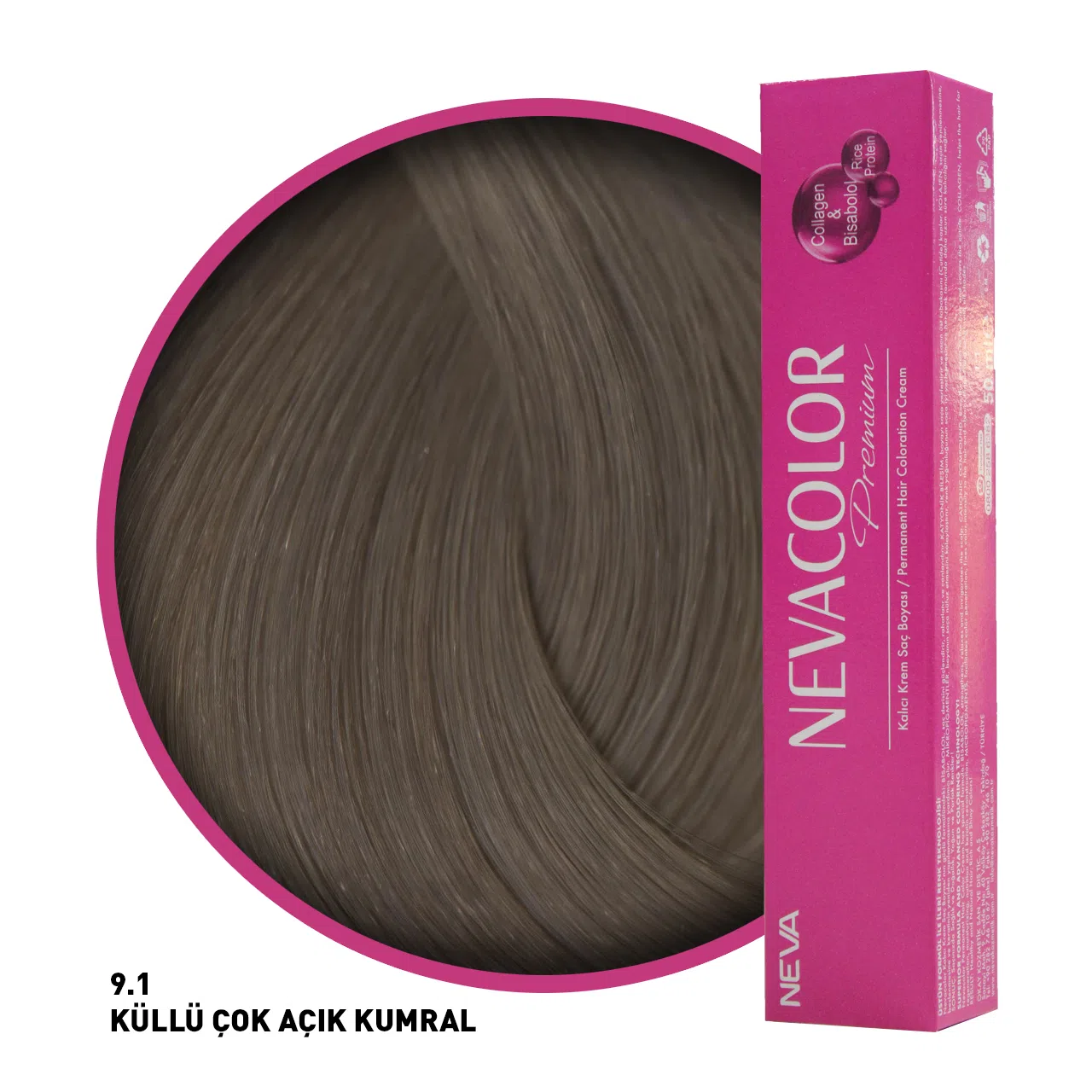 Nevacolor Premium Saç Boyası 9.1 50Ml