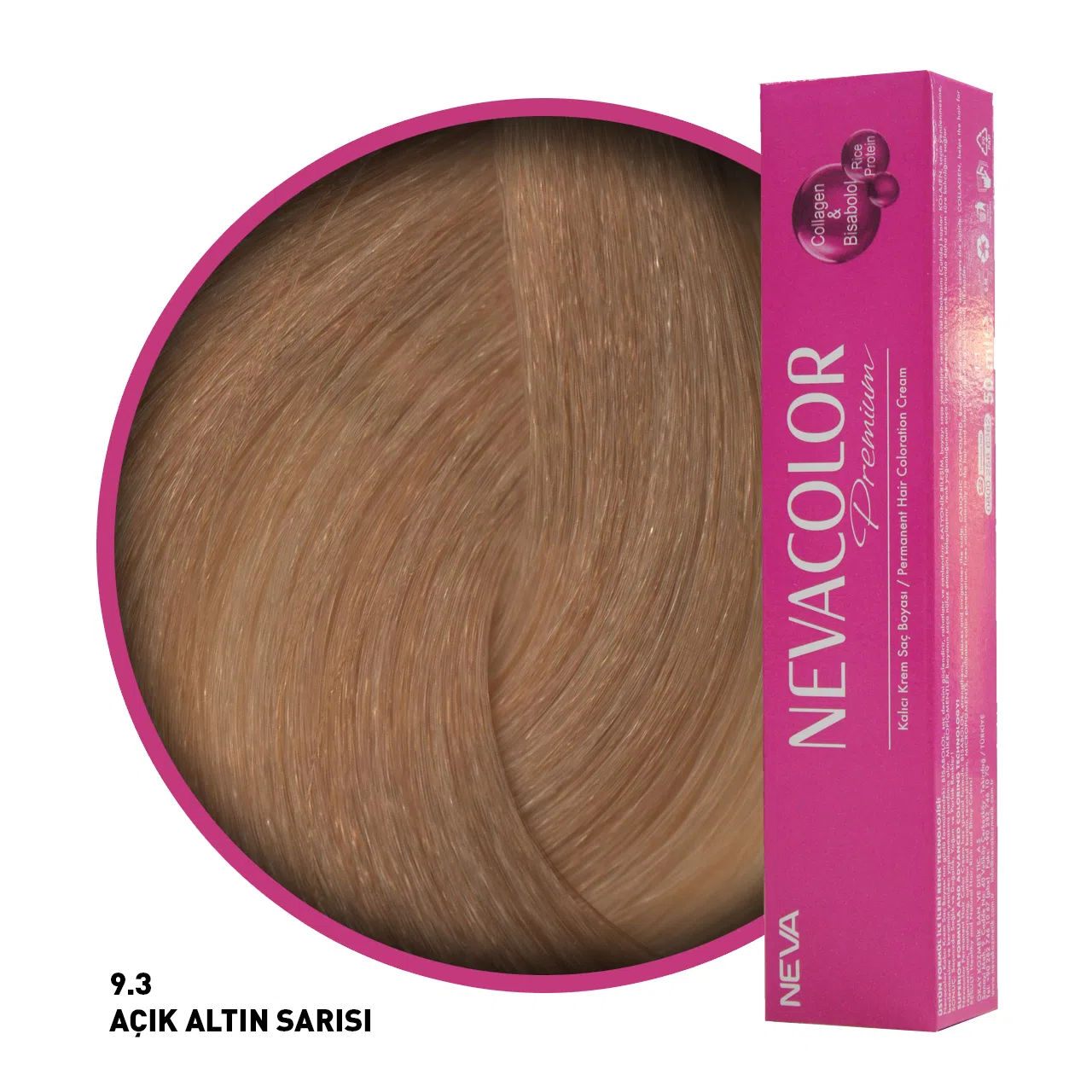 Nevacolor Premium Saç Boyası 9.3 Açık Altın Sarısı 50Ml