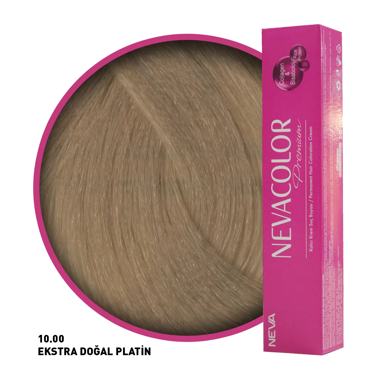 Nevacolor Premium Saç Boyası 10.00 Ekstra Doğal Platin 50 Ml