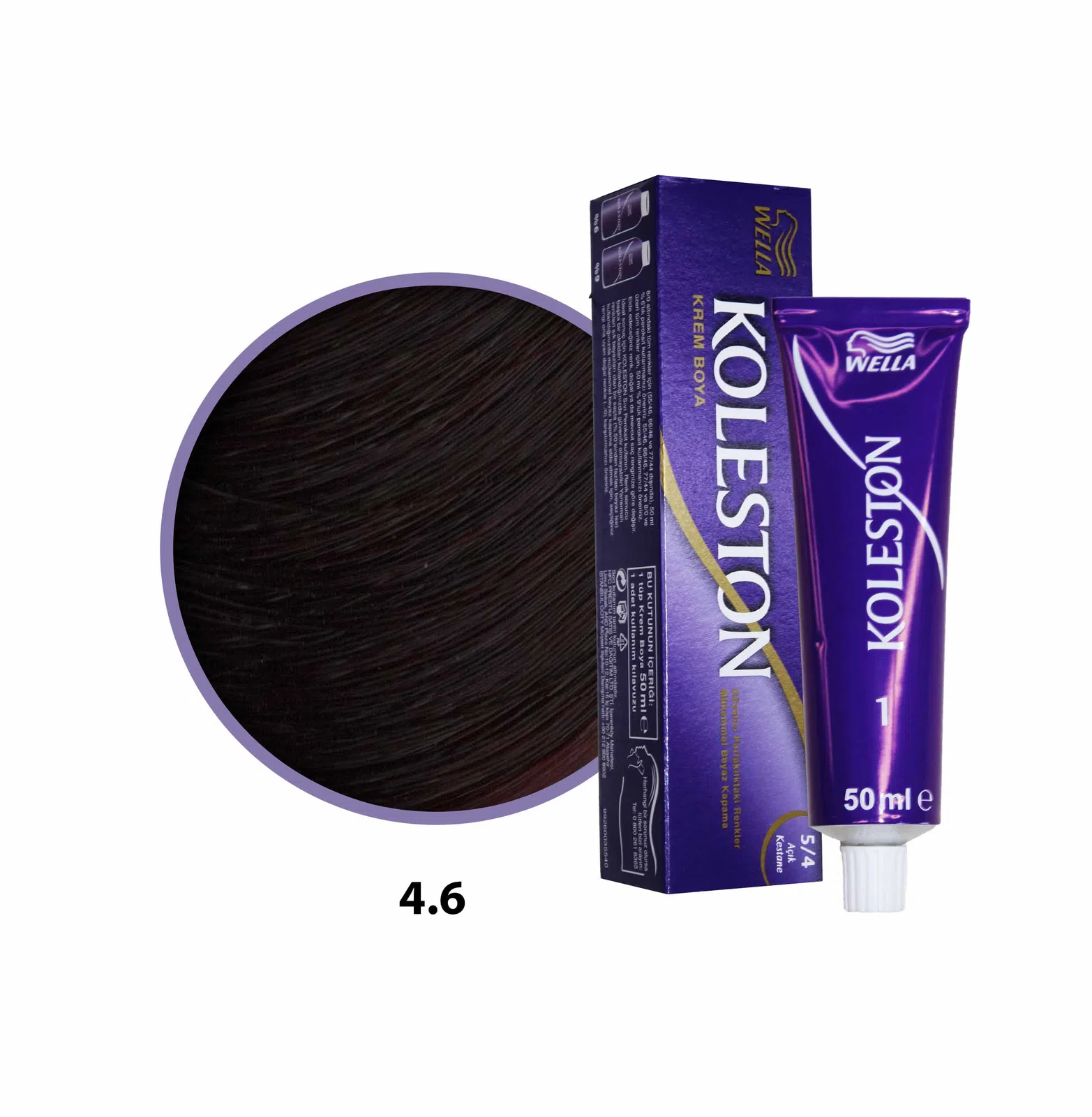 Koleston Saç Boyası 4.6 Koyu Kızıl  50 Ml