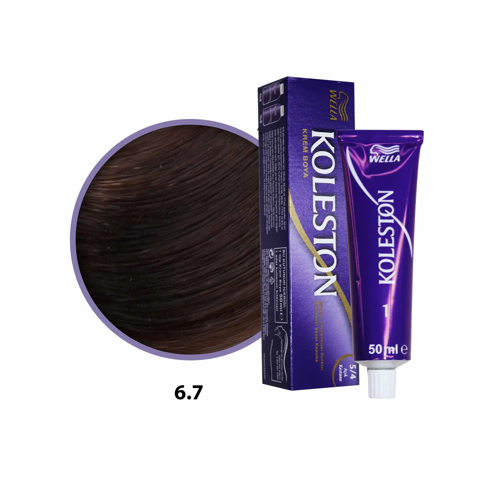 Koleston Saç Boyası 6.7 Çikolata Kahve 50 Ml