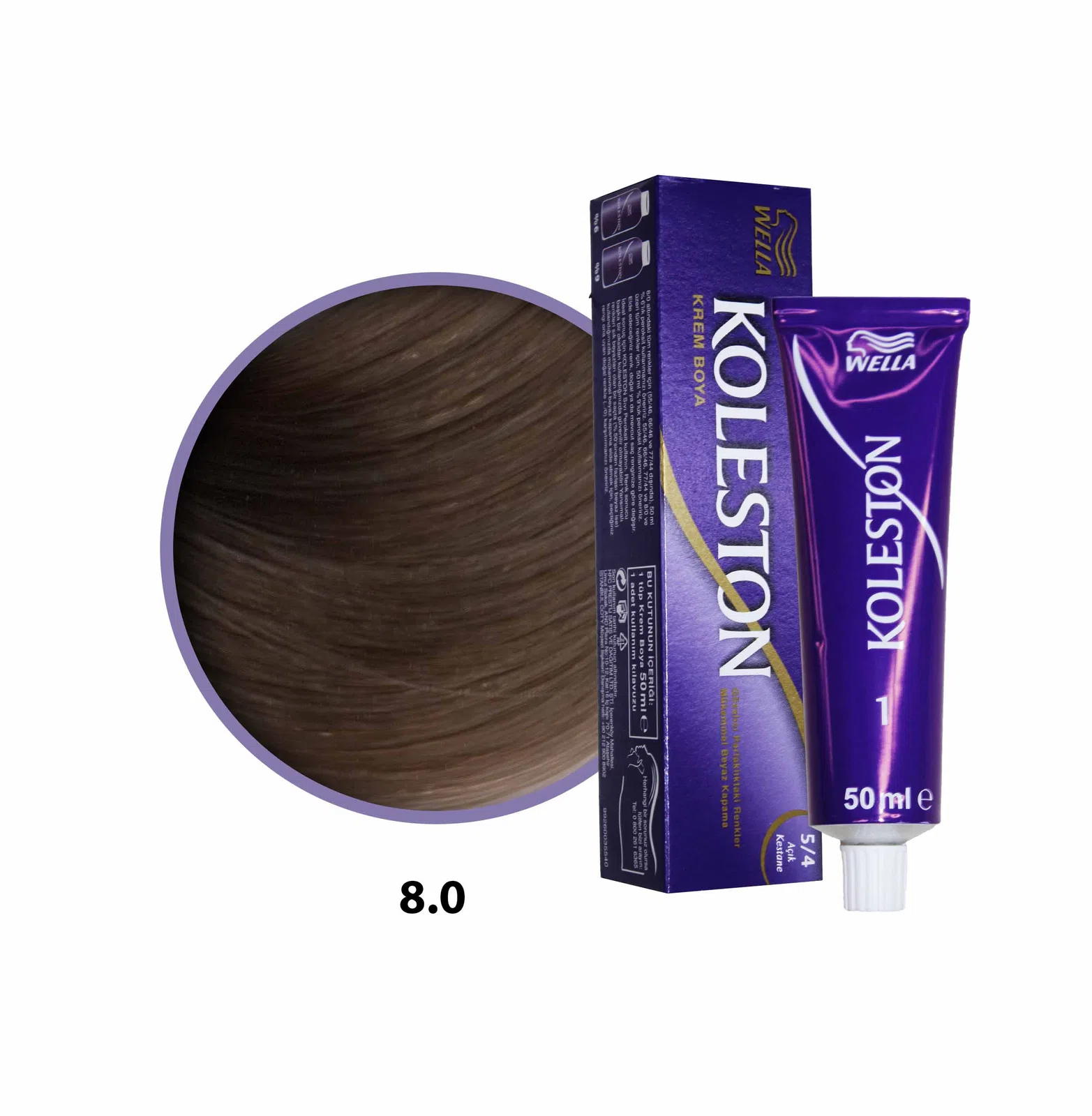 Koleston Saç Boyası 8.0 Açık Kumral 50 Ml