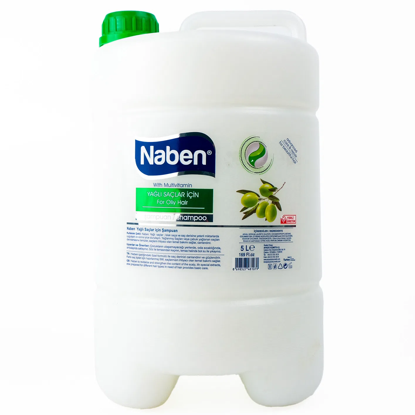 Naben Saç Şampuanı Zeytinyağlı 5 Kg 