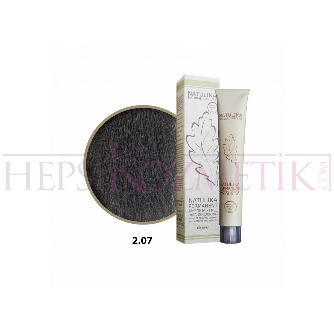 Seven Pigments (Natulika) Organic Saç Boyası 2.07 Kola Siyah 60 Ml