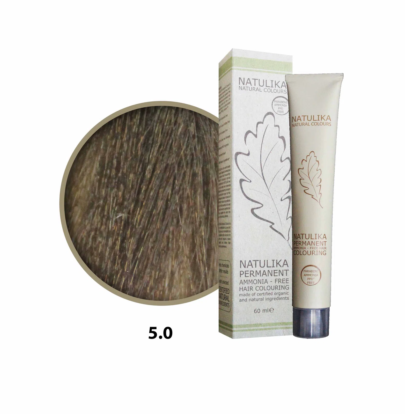 Seven Pigments (Natulika) Organic Saç Boyası 5.0 Açık Kahve 60 Ml