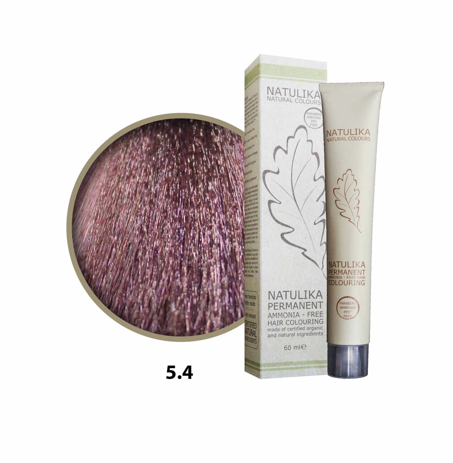 Seven Pigments (Natulika) Organic Saç Boyası 5.4 Açık Mahagoni Kahve 60 Ml