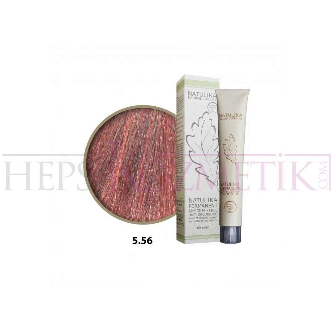 Seven Pigments (Natulika) Organic Saç Boyası 5.56 Açık Kızıl Kahve 60 Ml