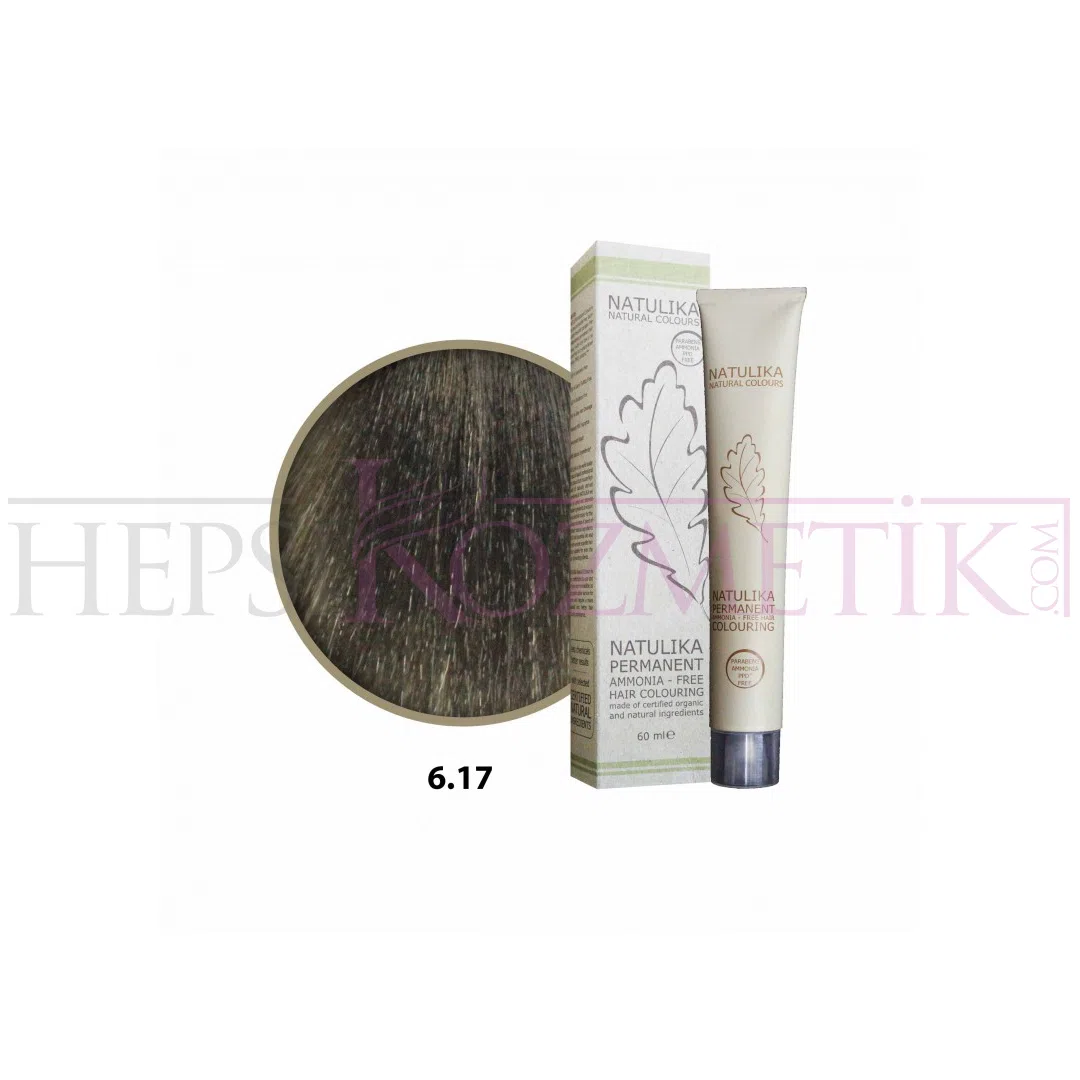 Seven Pigments(Natulika) Organic Saç Boyası 6.17 Soğuk Koyu Kumral 60 Ml