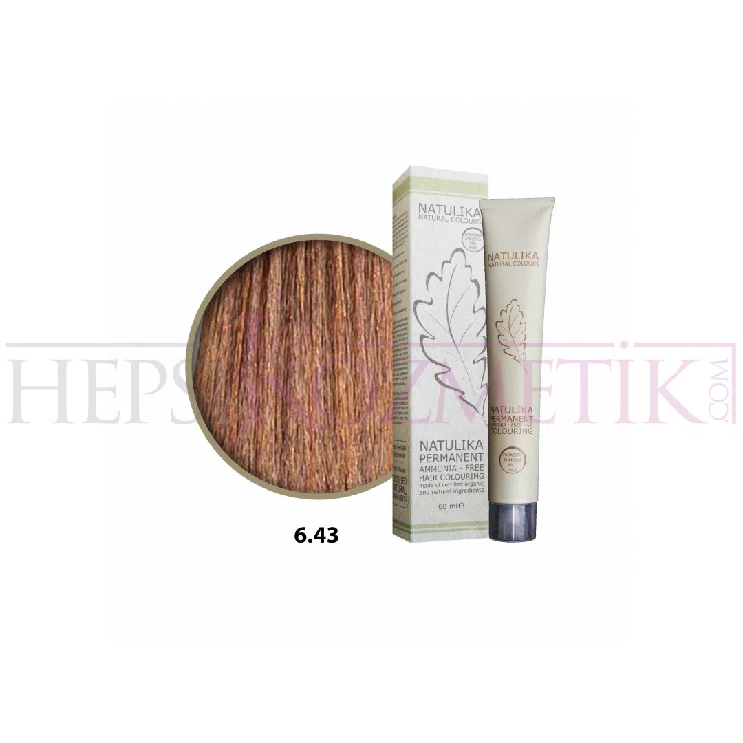 Seven Pigments(Natulika) Organic Saç Boyası 6.43 Altın Mahagoni Koyu Kumral 60 Ml