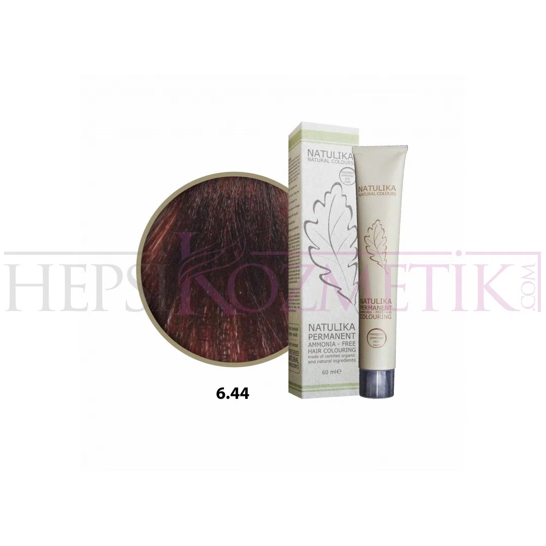 Seven Pigments(Natulika) Organic Saç Boyası 6.44 Yoğun Mahagoni Koyu Kumral 60 Ml