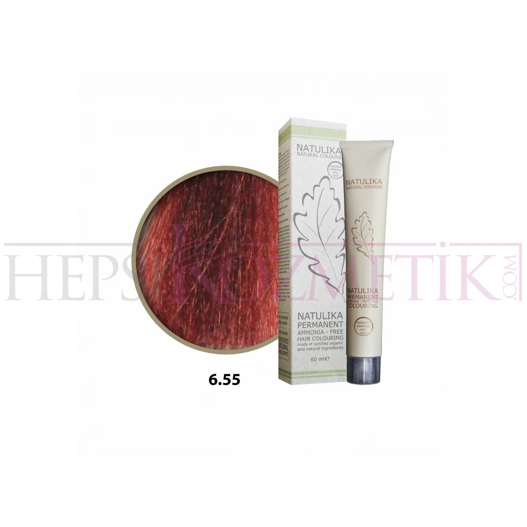 Seven Pigments (Natulika) Organic Saç Boyası 6.55 Koyu Kumral Yoğun Kızıl 60 Ml