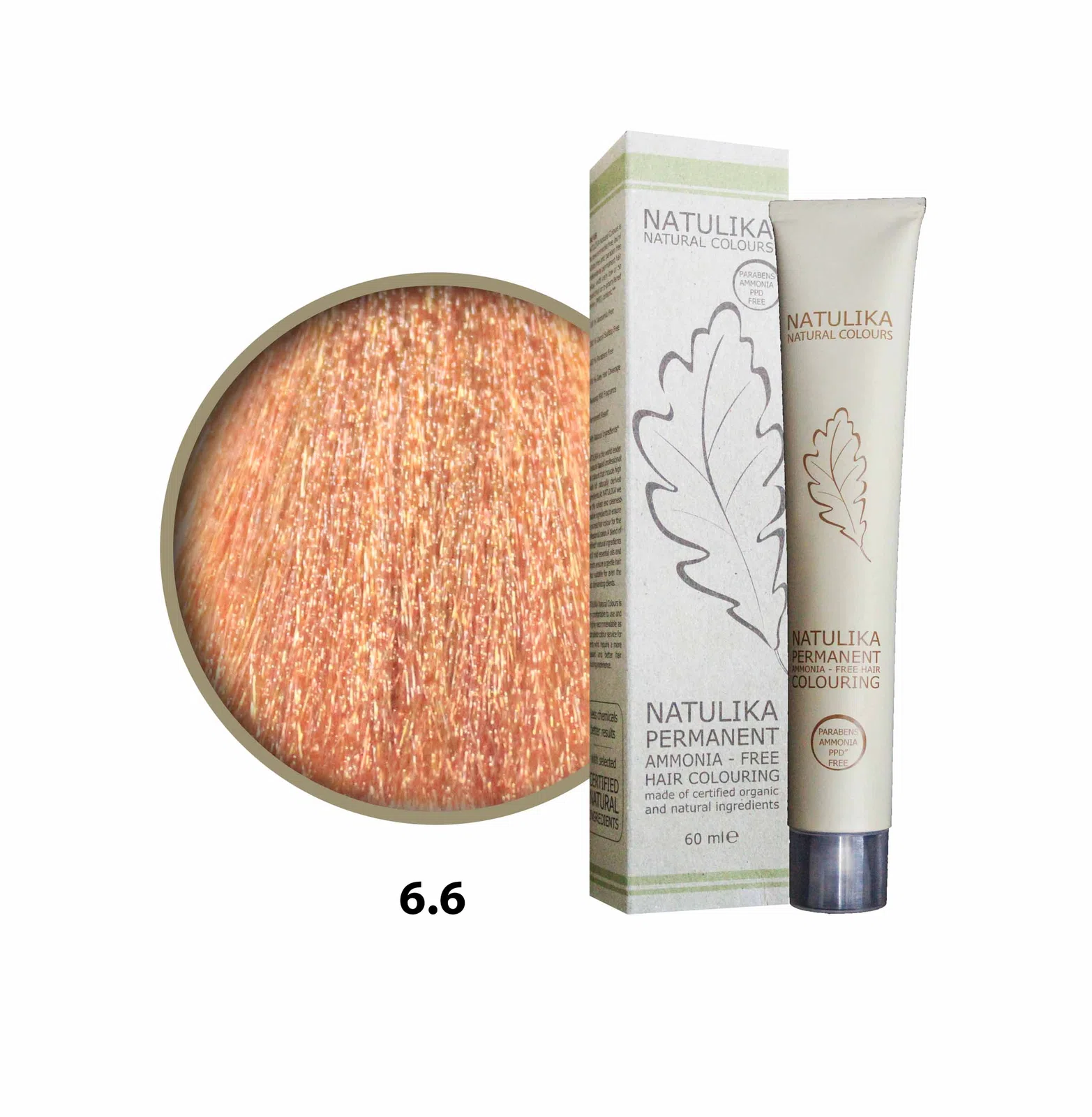 Seven Pigments (Natulika) Organic Saç Boyası 6.6 Koyu Kumral Bakır 60 Ml