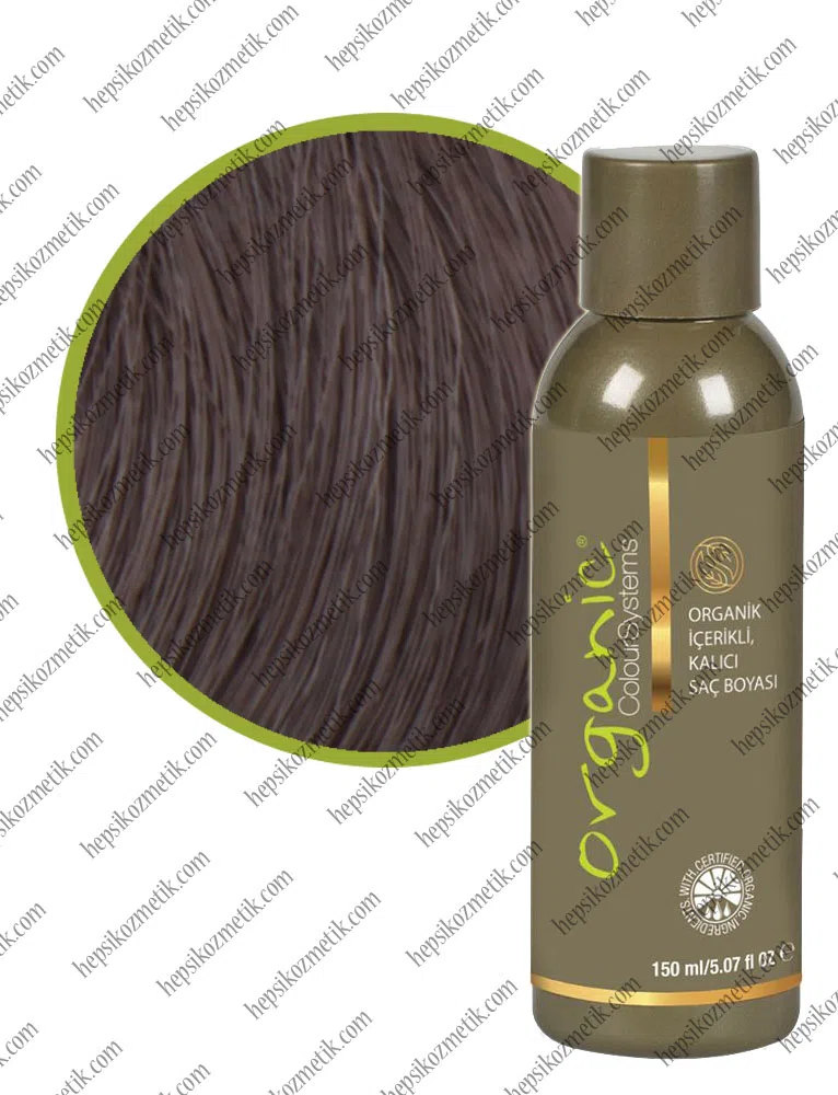 Organic Bitkisel Saç Boyası 4 AH Orta Kül Kahve 150 Ml