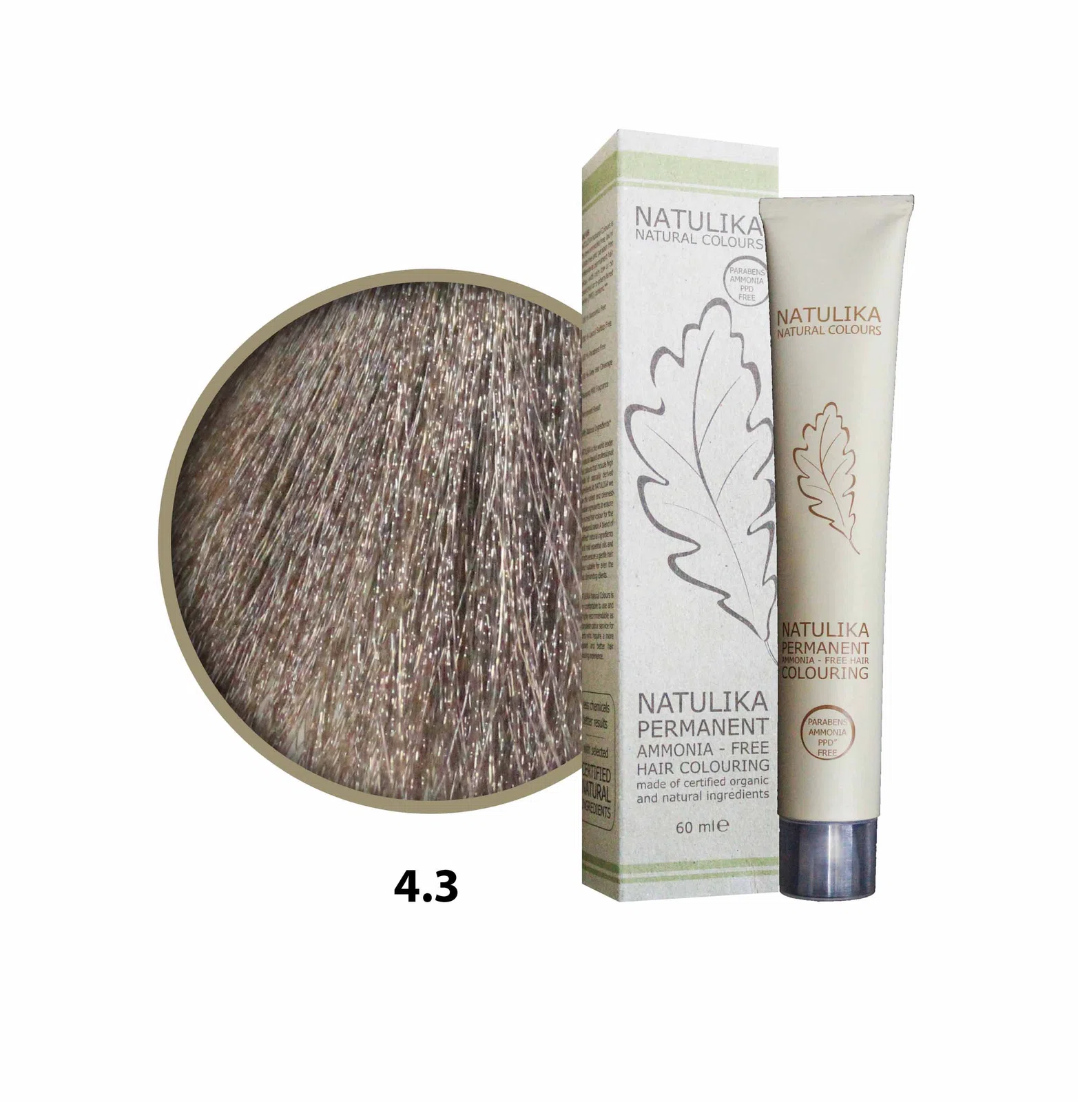 Seven Pigments(Natulika) Organic Saç Boyası 4.3 Altın Kahve 60 Ml