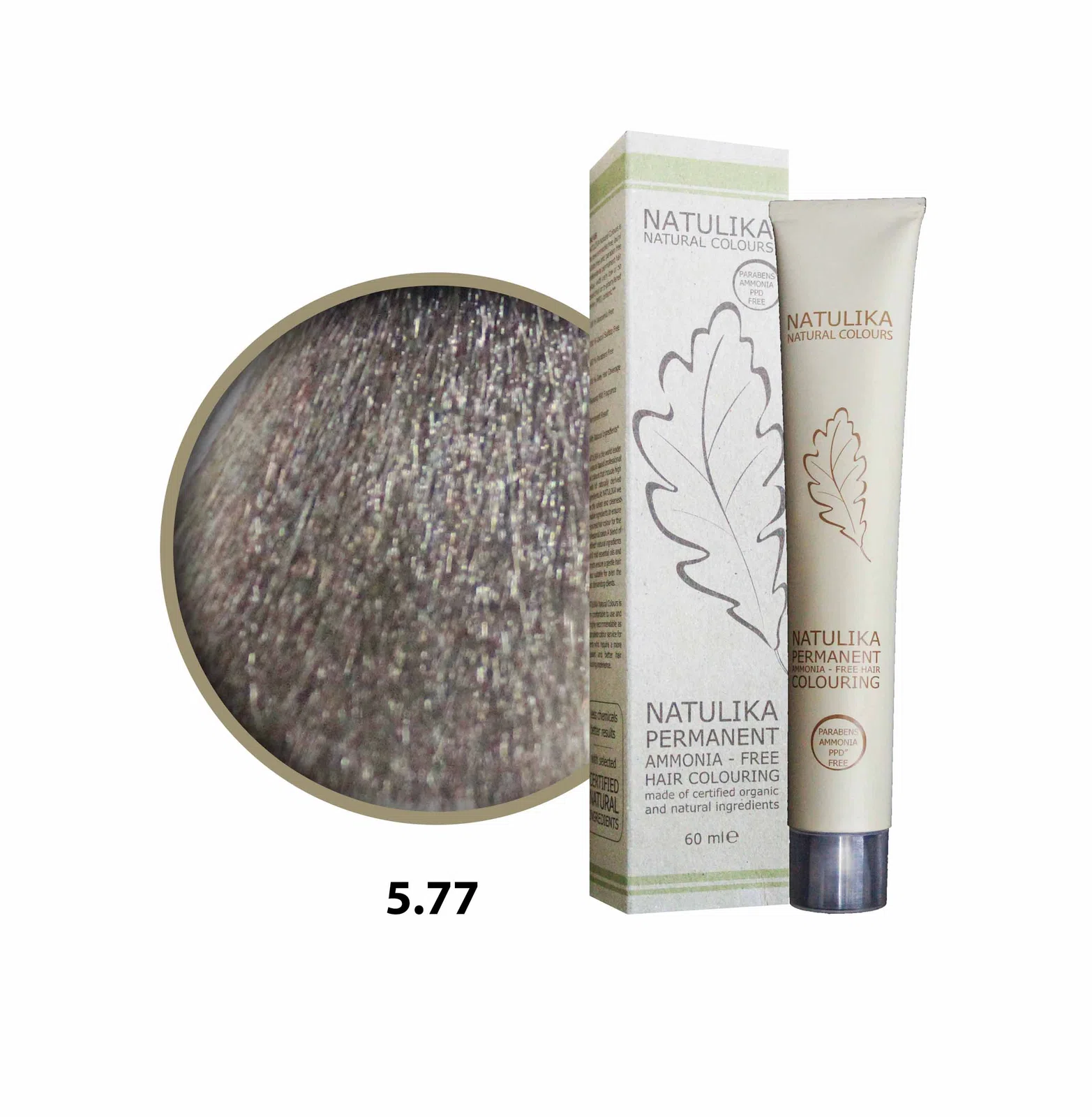 Seven Pigments (Natulika) Organic Saç Boyası 5.77 Yoğun Açık Kahve 60 Ml