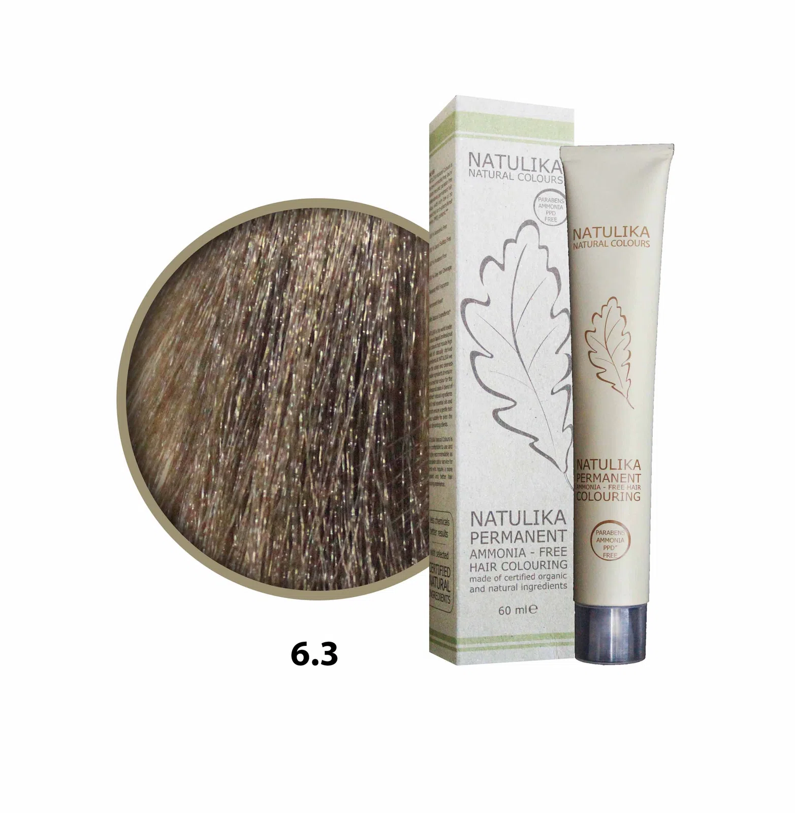 Seven Pigments (Natulika) Organic Saç Boyası 6.3 Koyu Altın Kumral 60 Ml